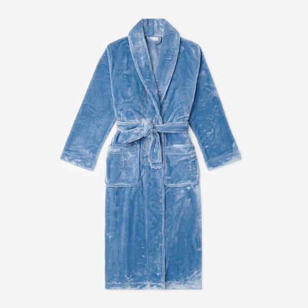 The Company Store Company Plush Family Women's Extra Large Blue Robe