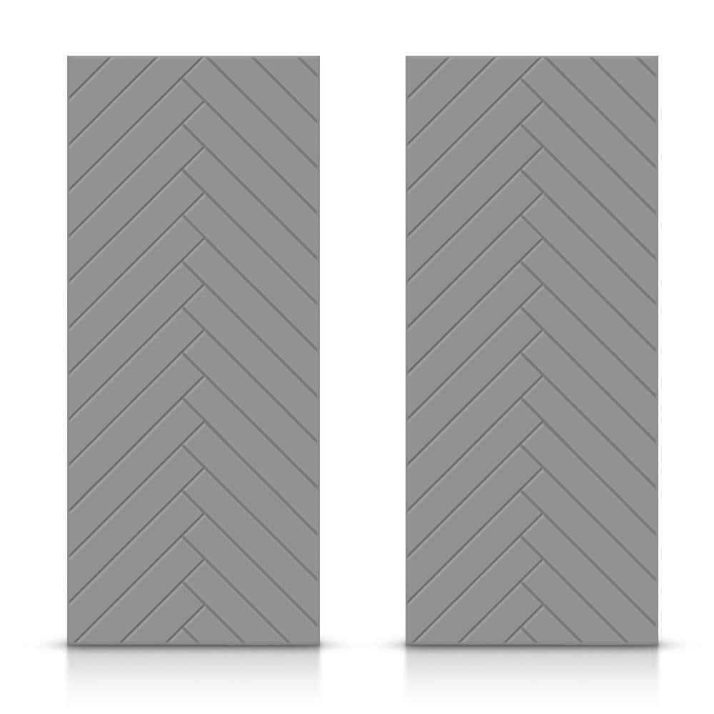 84 in. x 80 in. Hollow Core Light Gray Painted Composite MDF Interior Double Closet Sliding Doors price history on PriceWatchPro