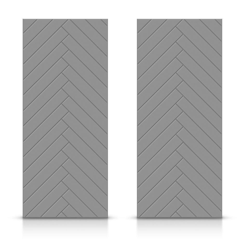 84 in. x 96 in. Hollow Core Light Gray Painted Composite MDF Interior Double Closet Sliding Doors price history on PriceWatchPro