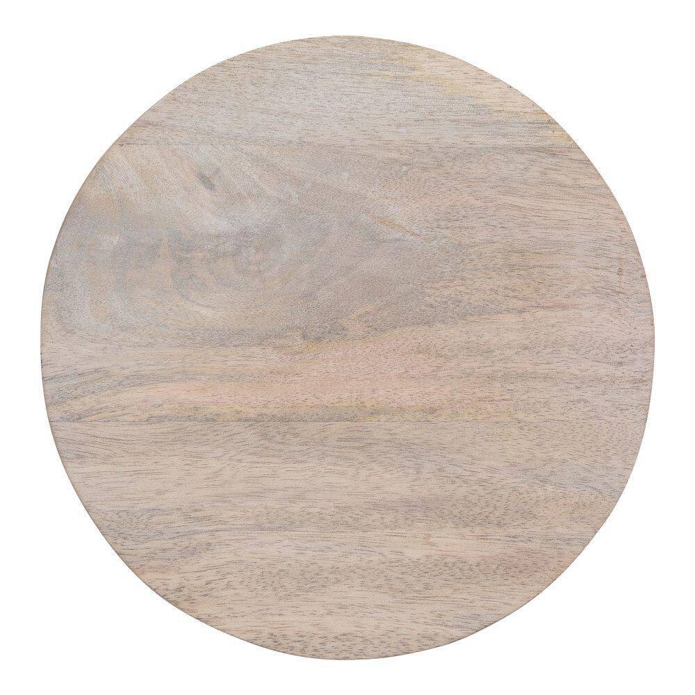 Dahl 8 in. W. White Round Coastal Wood End Table - thumbnail 7