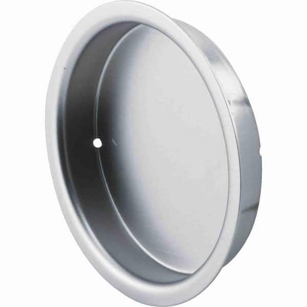 Prime-Line Mortise Closet Door Pull, 5/16 in. Depth x 2-1/8 in. Outside Diameter, Solid Steel, Satin Nickel Finish