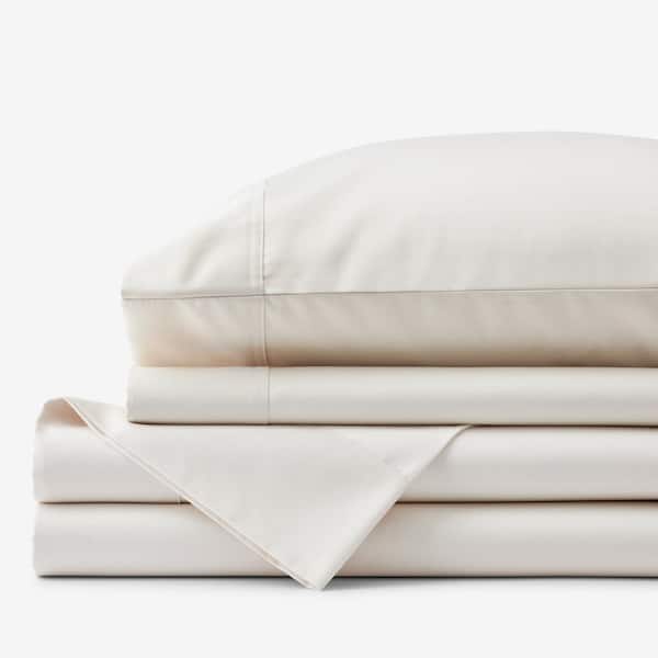 The Company Store Legends Hotel Supima Ivory Wrinkle-Free Sateen Queen Sheet Set