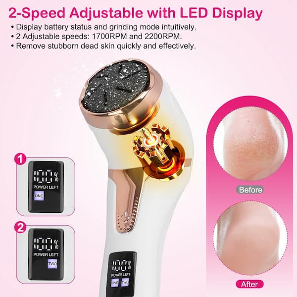 Electric Callus Remover for Feet, Rechargeable Foot File Dead Skin