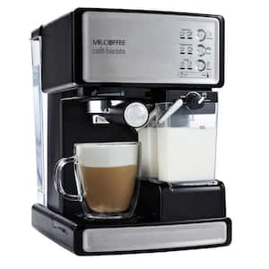 1-Cup Cafe Barista in Black Stainless Steel