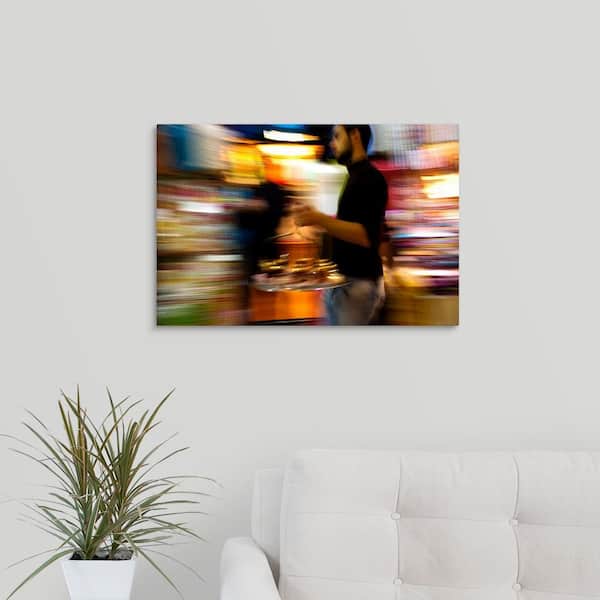 GreatBigCanvas "A Young Man Carries Chai Tea to Workmates; Istanbul, Turkey" by Joseph Roybal Canvas Wall Art