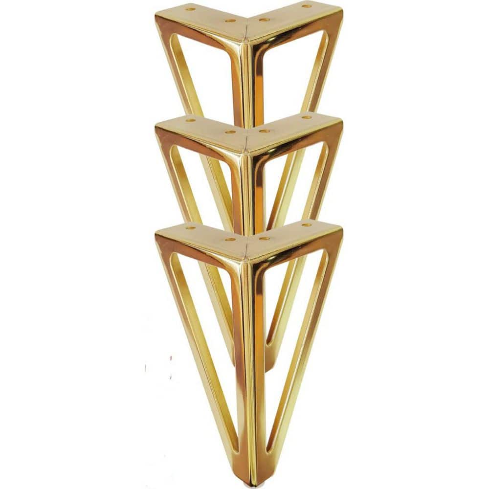4 Pieces 6 in. Heavy Duty Gold Furniture Legs, Metal Furniture Feet, Golden Sofa/Cabinet/Table Legs price history on PriceWatchPro