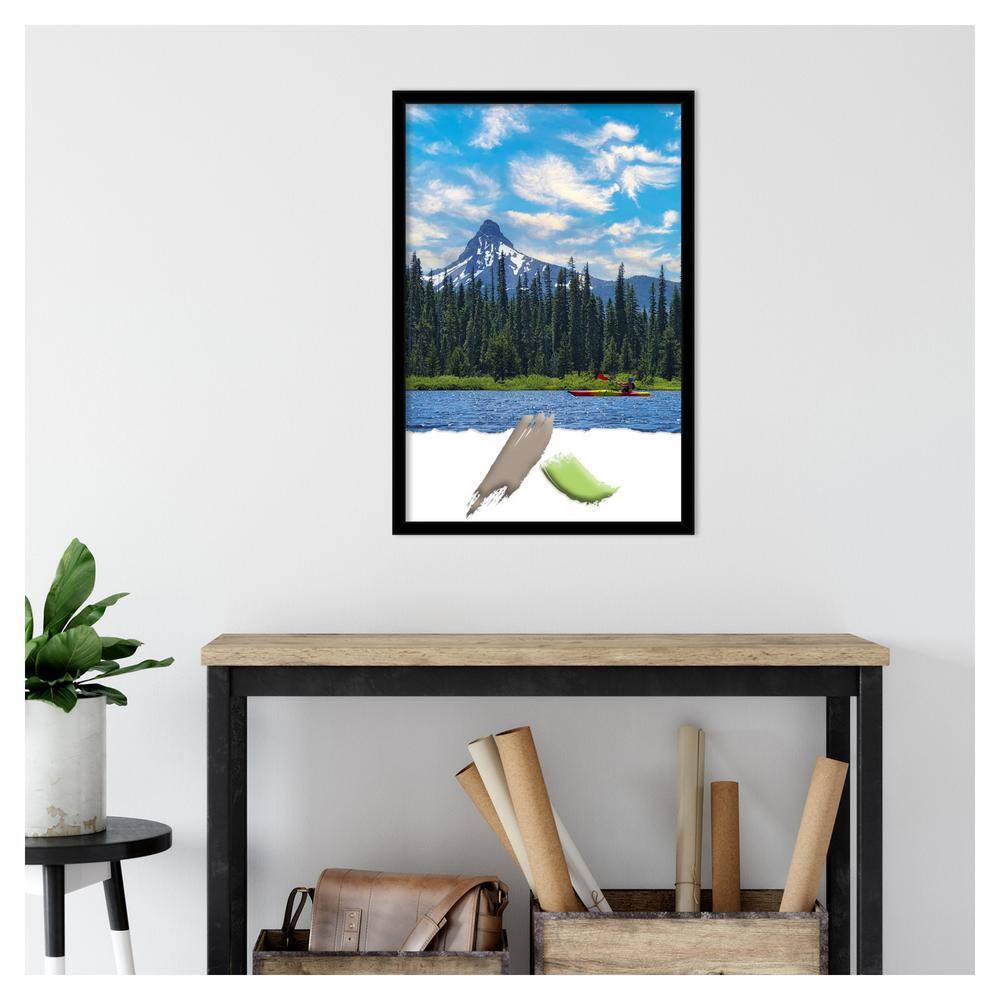 Jet Black Matte Finish Polystyrene Wall Picture Frame