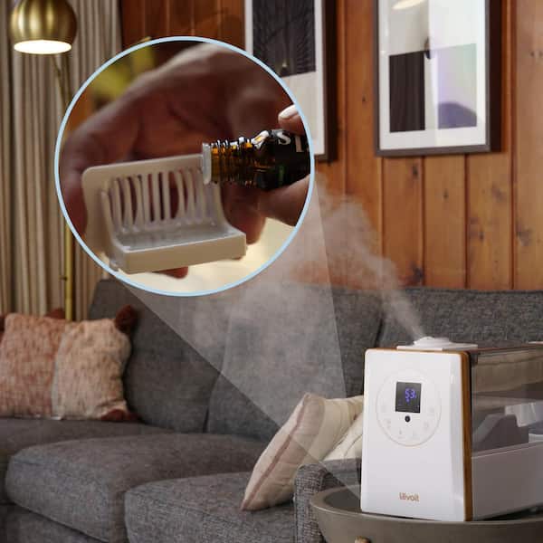 LEVOIT 1 Gal. Smart Ultra-Sonic Cool Mist Humidifier and Diffuser up to 375  sq. ft. HEAPHULVSUS0030 - The Home Depot