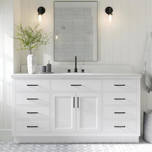 Hepburn 66 in. W x 21.5 in. D x 34.5 in. H Single Sink Freestanding Bath Vanity Cabinet without Top in White