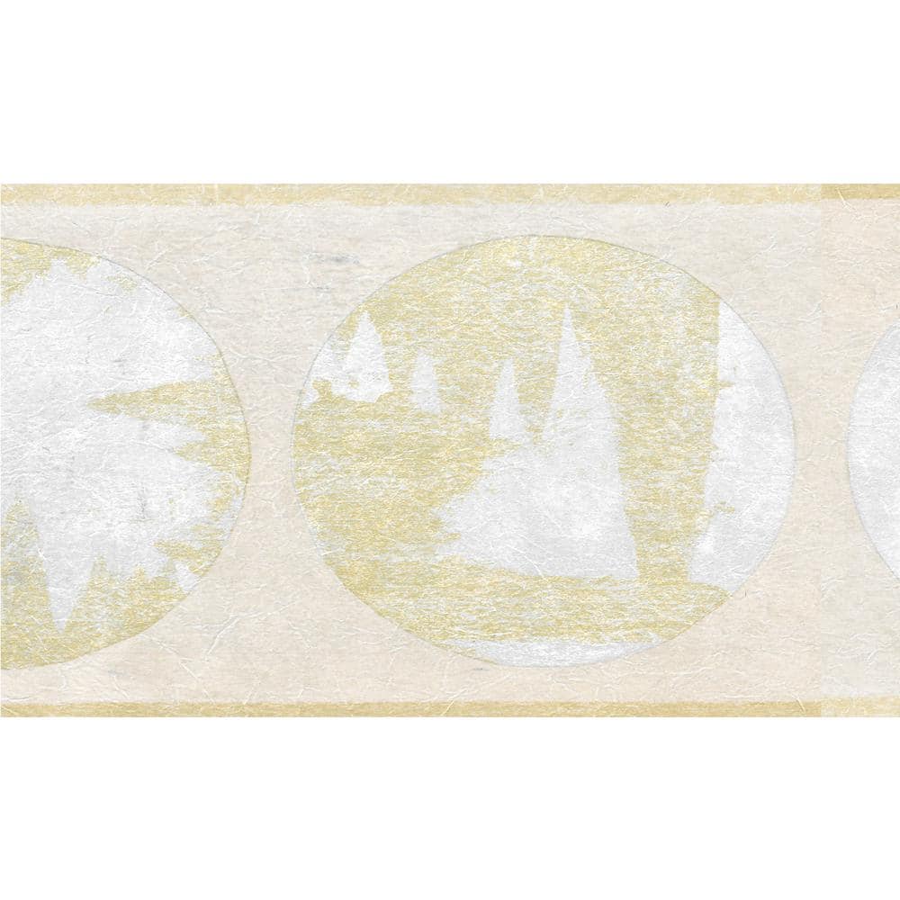 Falkirk Brin Circles Beige, Pearl Wallpaper Border