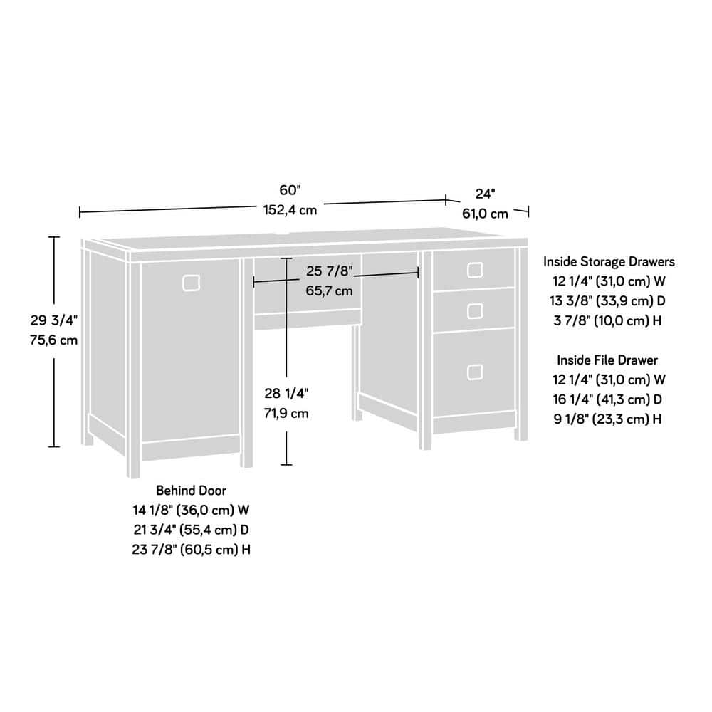 Sindoori Mango Wood Computer Desk with Drawers