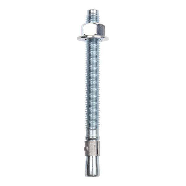 Stainless Steel Wedge Anchors – 1/2" X 5.5", 25-Pack, Concrete Fasteners, Baseplate Hardware, Heavy-Duty Railings Screws