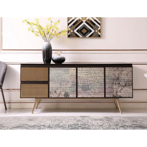 Phelan Modern Brown Wood 71 in. Buffet
