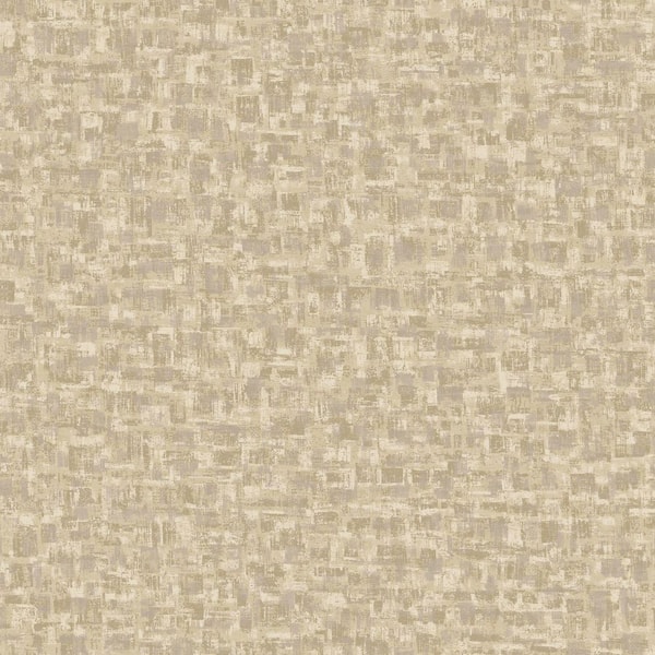Walls Republic Cream Brushed Block Textured Wallpaper Print Nonwoven Nonpasted Textured Wallpaper 57 sq. ft.