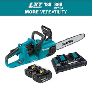 LXT 14 in. 18V X2 (36V) Lithium-Ion Brushless Battery Rear Handle Chain Saw Kit w/ (2) Batteries 5.0Ah, Charger