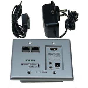 HDBase-T HDMI and Networking Wall Plate Extender with Cat5e/6 Ready