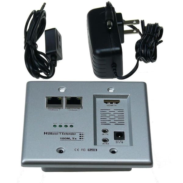 NTW HDBase-T HDMI and Networking Wall Plate Extender with Cat5e/6 Ready