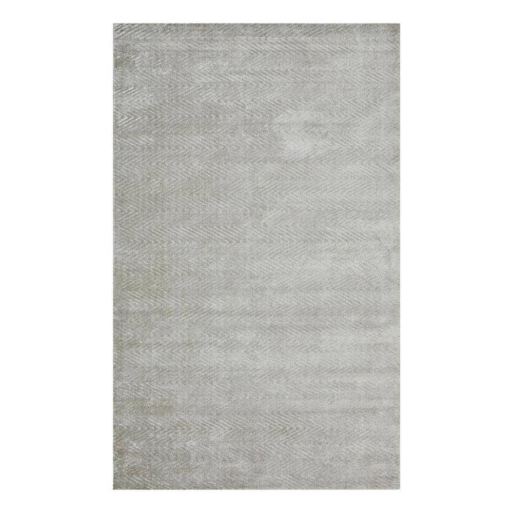 Solo Rugs Chevelle Contemporary Modern Alabaster 5 ft. x 8 ft