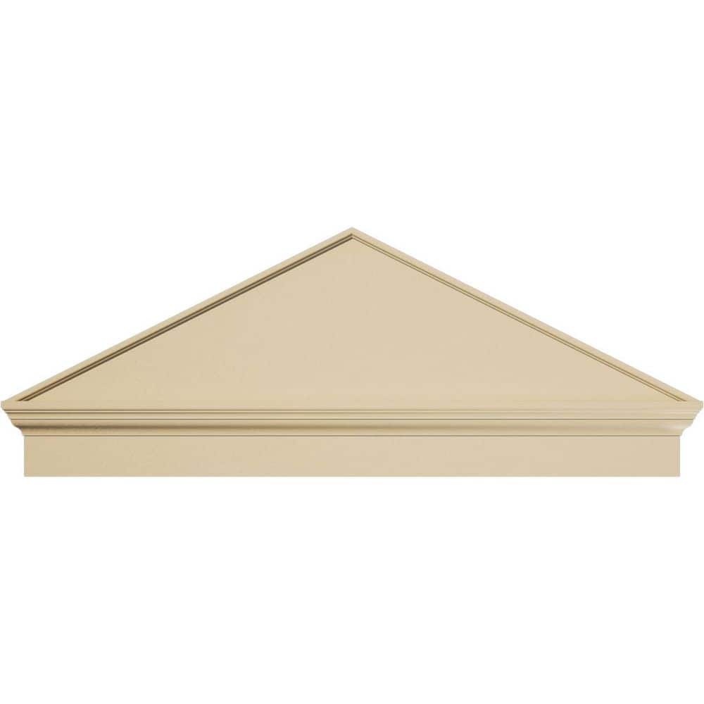 52-in. W x 19-7/8-in. H x 2-3/4-in. P (Pitch 6/12) Peaked Cap Smooth Signature Urethane Combination Pediment, Primed Tan price history on PriceWatchPro