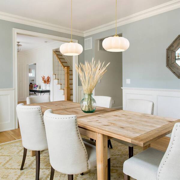 EDISLIVE Laylae 1-Light 9.8 in. Gold Modern Pendant Light with