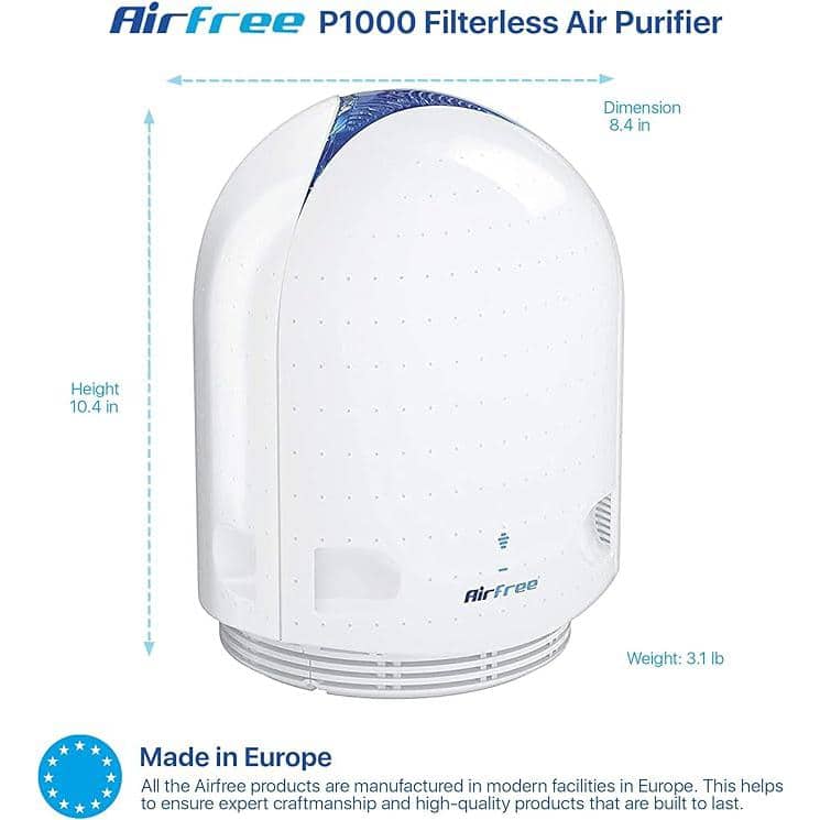 White Filterless Air Purifier with Silent Operation