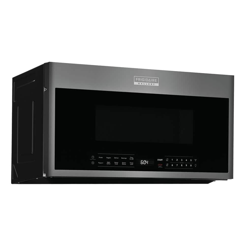Black Stainless Steel Over-the-Range Microwave with Sensor Cooking