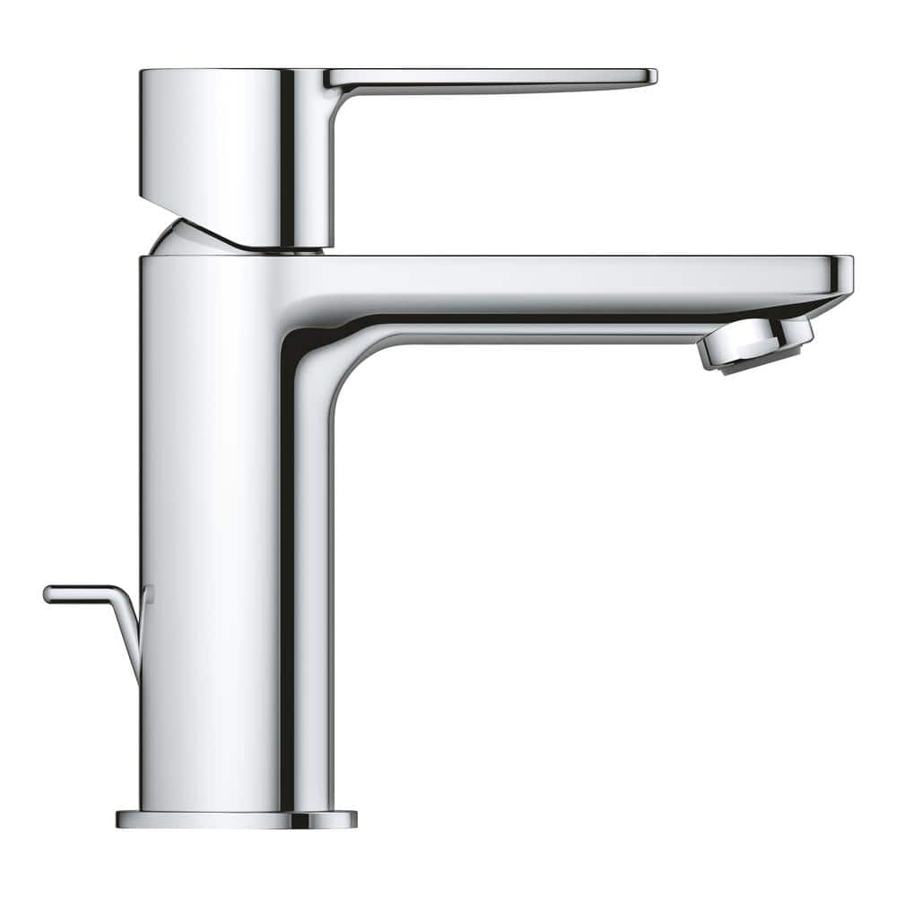 Chrome Single Hole Bathroom Faucet with Drain Assembly