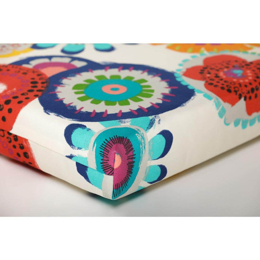 Bloomfield Multicolor Floral Outdoor Chair Cushions, Set of 2