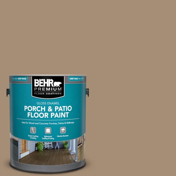 BEHR PREMIUM 1 gal. #SC-121 Sandal Gloss Enamel Interior/Exterior Porch and Patio Floor Paint