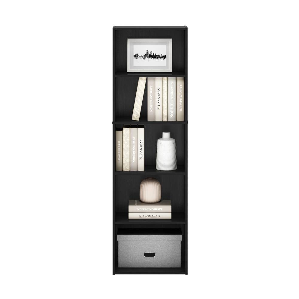 Blackwood Tall 5-Tier Vertical Storage Bookcase