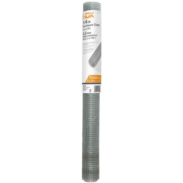 HDX 1/4 in. x 2 ft. x 5 ft. Hardware Cloth