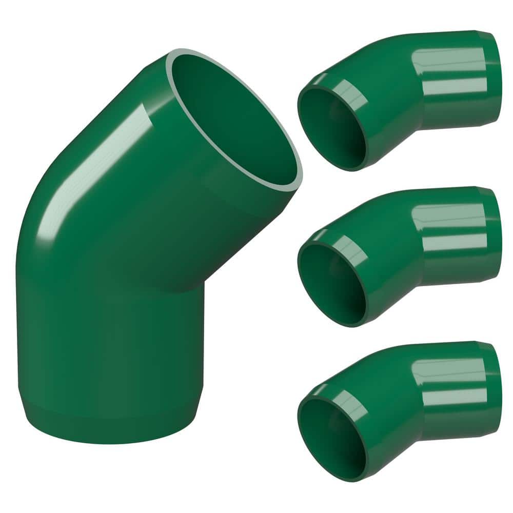 1-1/4 in. Furniture Grade PVC 45-Degree Elbow in Green (4-Pack) price history on PriceWatchPro