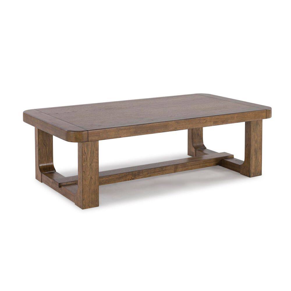 Cabalynn Light Brown Rectangular Wood Coffee Table