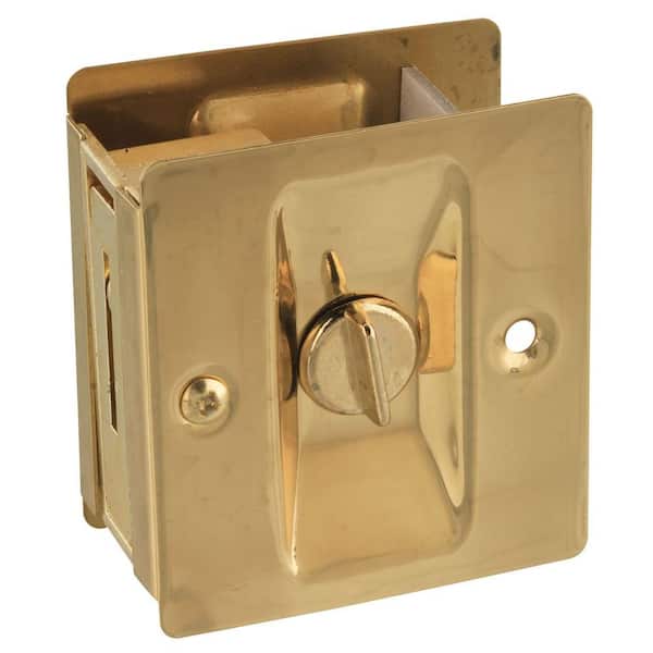 National Hardware Solid Brass Pocket Door Latch