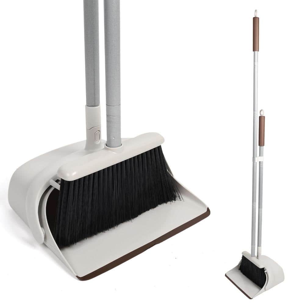"Broom and Dustpan Set for Home with 54"" Long Handle,White" price history on PriceWatchPro