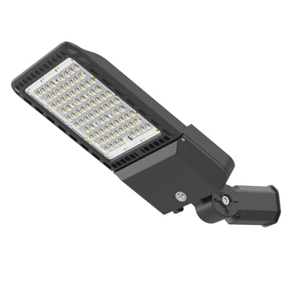 WYZM 1500-Watt Equivalence Integrated LED Black 300W Parking Lot Wall Light, Slip Fitter, 5500K, 39000 Photocell SB300G - Home Depot