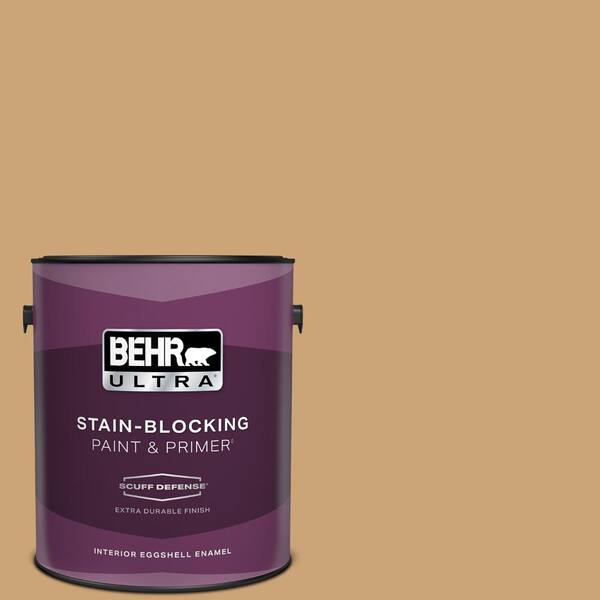 BEHR ULTRA 1 gal. Home Decorators Collection #HDC-AC-13 Butter Nut Extra Durable Eggshell Enamel Interior Paint & Primer