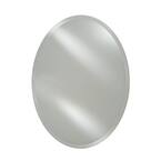 Afina 18 In W X 26 H Frameless Elliptical Beveled Edge Bathroom Vanity Mirror Rm 326 The Home Depot Bathroom Vanity Mirror, Amerilux 18 W X 24 H Beveled Frameless Mirror