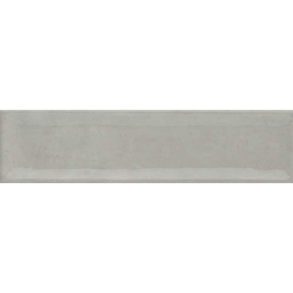 Raku Silver 3x12 Glossy Ceramic Wall Tile