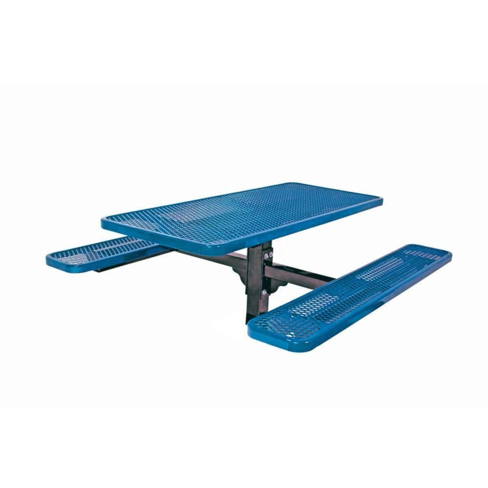 6 ft. Diamond Blue Commercial Park Rectangular Table Inground Mount price history on PriceWatchPro