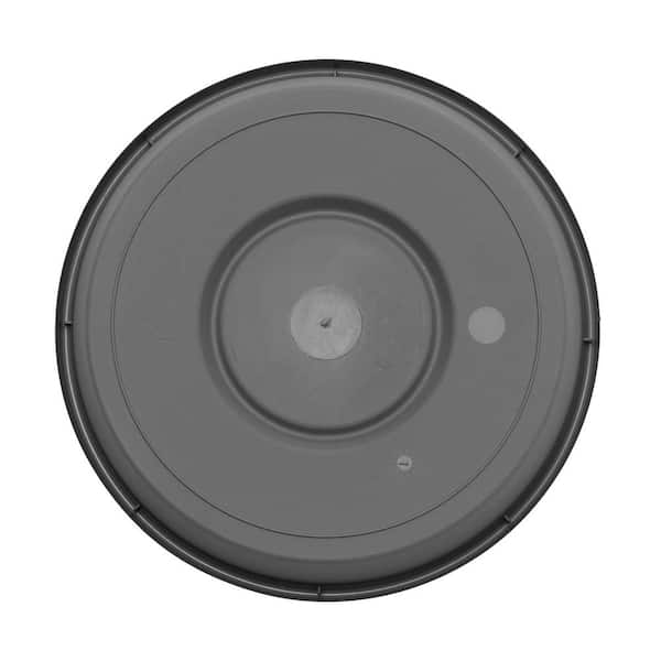 Bloem Terra 13 in. D Resin Tray Charcoal