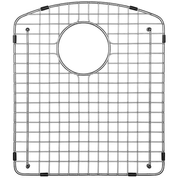 SERENE VALLEY 14.49 in. x 16.81 in. Rear Drain Heavy-Duty Stainless-Steel Sink Protector