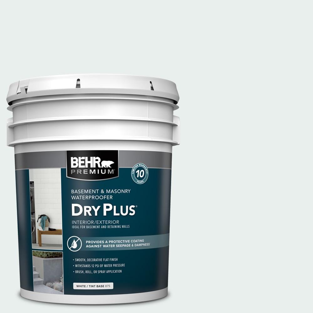 BEHR PREMIUM 5 Gal BW 15 Everest Flat Interior Exterior Dry Plus   Everest Behr Premium Concrete Sealers 87505 64 1000 