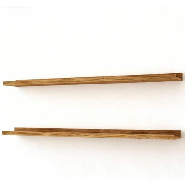 1 2 3 4 WOOD SHELF WALNUT 4点セット 新品 2-Pack Floating Shelf Series 48 in. W x 4.7 in. D Walnut