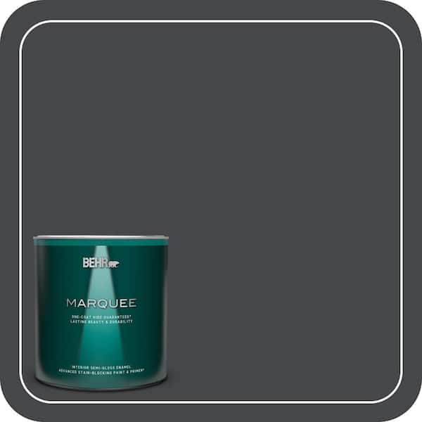 BEHR MARQUEE 1 qt. #PPU26-23A Dark Secret Semi-Gloss Enamel Interior Paint & Primer