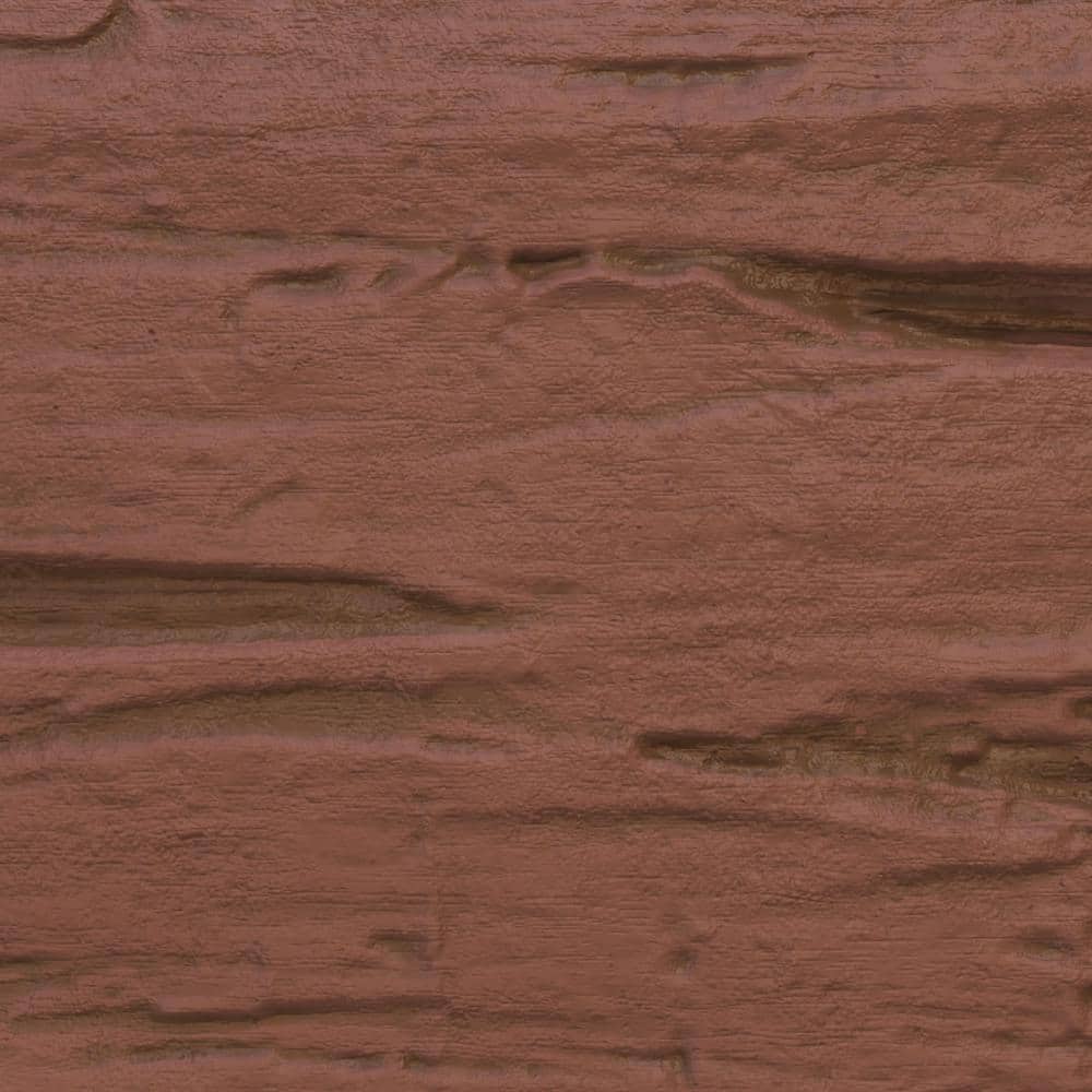 Hand Hewn Redwood Faux Wood Beam Plank, 6" x 96"