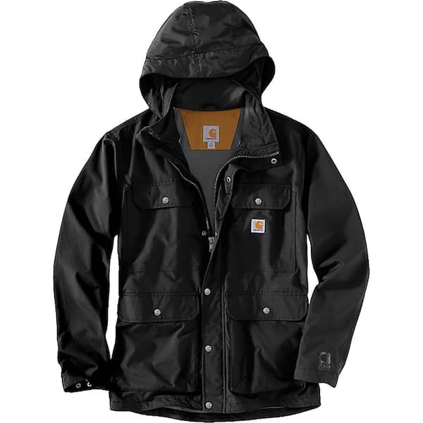 Carhartt ブラック ナイロンジャケット XL Carhartt Men'S Large Tall Black Nylon Utility Coat 103126