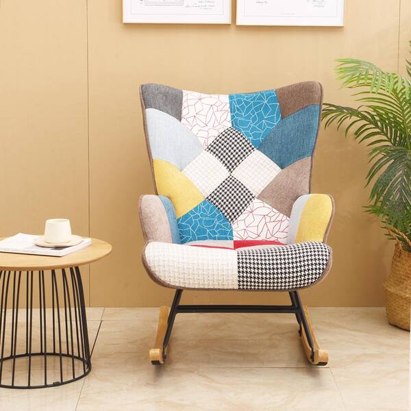 colorful patchwork chair