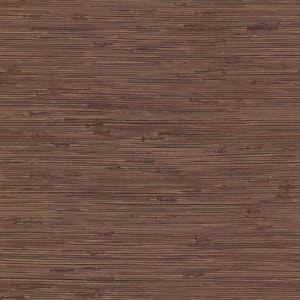 Fiber Maroon Weave Texture Paper Strippable Wallpaper (Covers 56.4 sq. ft.)