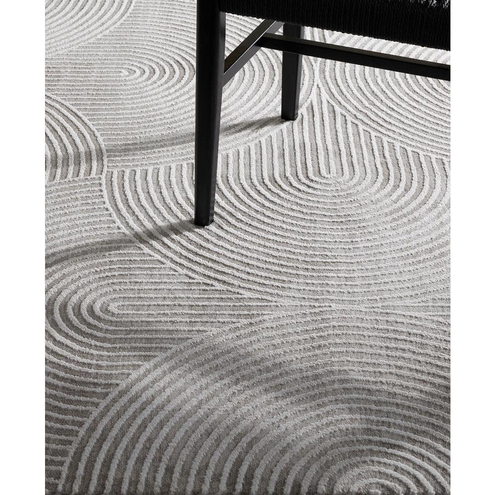 Luxe Maya Soft Arches Ivory Greige 8 ft. x 10 ft. Area Rug - thumbnail 6